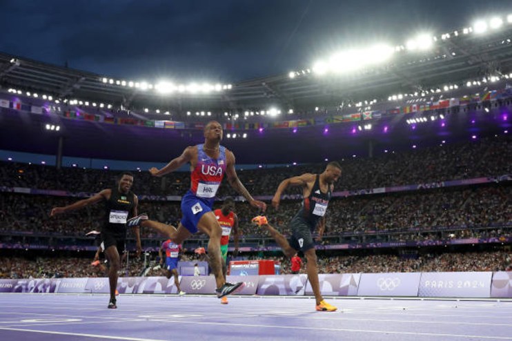 Matthew Hudson-Smith was forced to settle for silver in the final of the 400m on Wednesday after Quincy Hall hunted the Brit down with one metre to go.