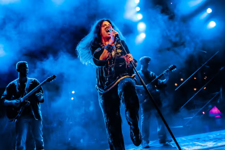 Tony Award nominee Mary Bridget Davies reprises her role as Janis Joplin