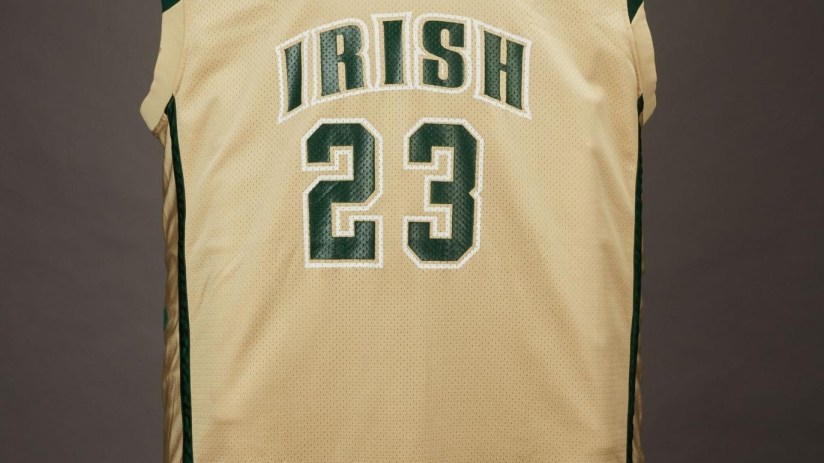The high school jersey worn by LeBron James