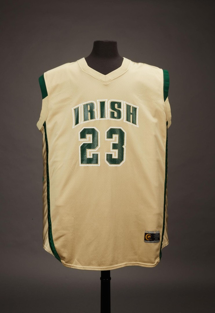 The high school jersey worn by LeBron James