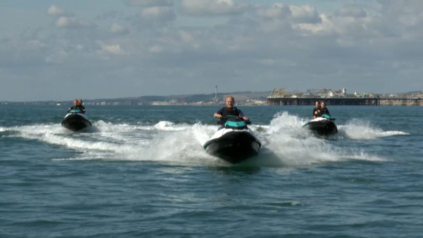 Sir Ed Davey became known during the general election campaign for stunts, which included bungee jumping and paddleboarding.