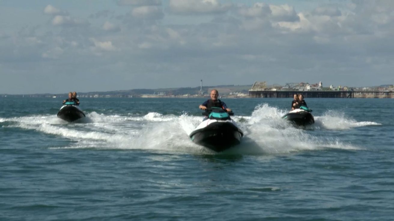Sir Ed Davey became known during the general election campaign for stunts, which included bungee jumping and paddleboarding. (Image: PA)
