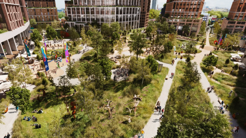 CGI of the The Earls Court project (C) Earls Court Development Co