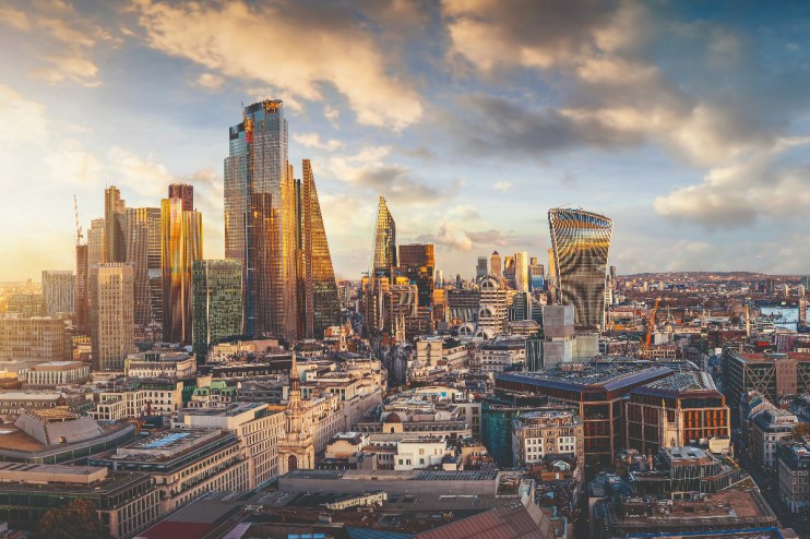 The City of London skyline