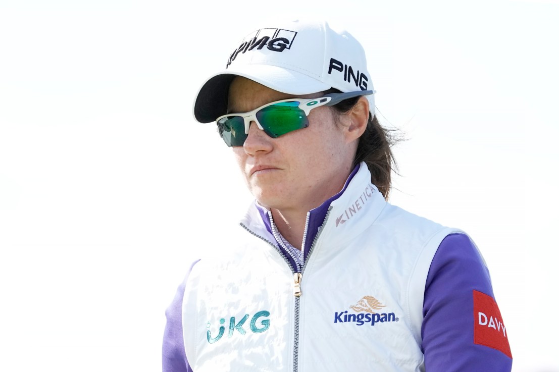 Leona Maguire sports the Kingspan name and logo when competing as part of her sponsorship deal with the Grenfell-linked firm