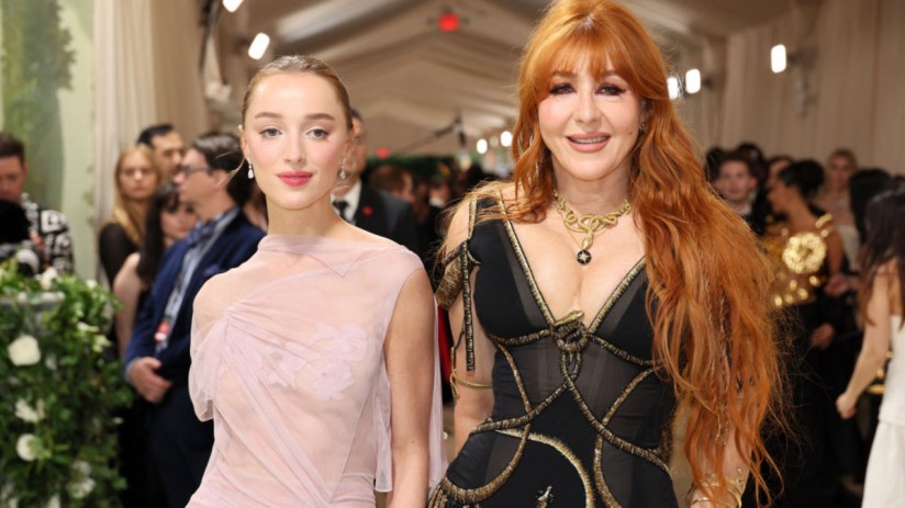 Phoebe Dynevor and Charlotte Tilbury attend The 2024 Met Gala Celebrating "Sleeping Beauties: Reawakening Fashion" at The Metropolitan Museum of Art on 6 May, 2024 in New York City. (Photo by Dia Dipasupil/Getty Images)