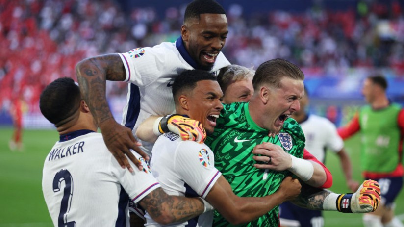 England made it to the final of Euro 2024. (Photo by Dean Mouhtaropoulos/Getty Images)