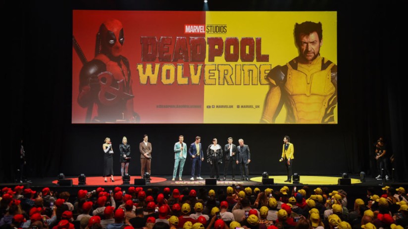A UK fan event for Marvel Studios' "Deadpool & Wolverine" at Eventim Apollo on July 11, 2024 in London, England. (Photo by Eamonn M. McCormack/Getty Images for The Walt Disney Company Limited)