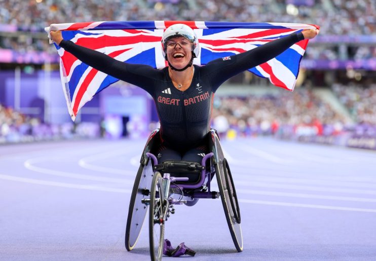 Hannah Cockroft completed the four-peat on Sunday, winning the T34 100m title at her fourth consecutive Paralympics.