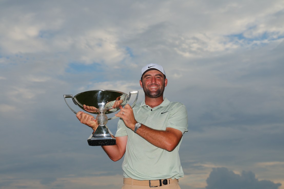 It’s been an incredible season for Scottie Scheffler. The world No1 golfer on Sunday won the Tour Championship to add to his second Masters title, second Players Championship title and the brief spell he spent in jail back in May.