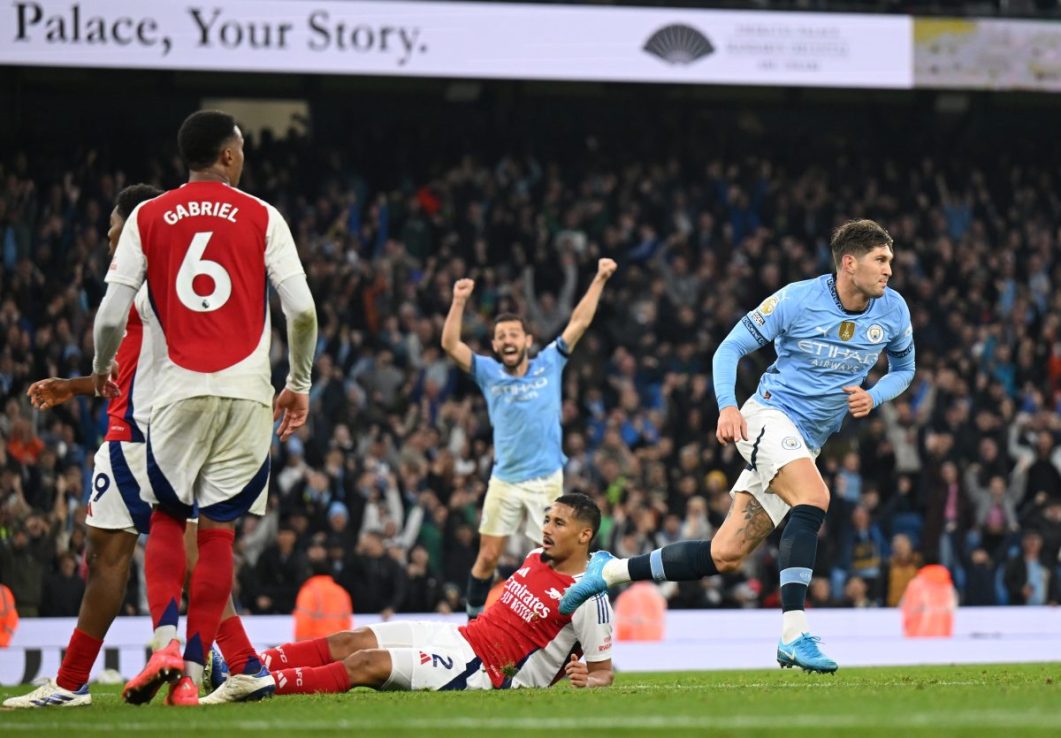John Stones rescued a Premier League point for Manchester City against Arsenal