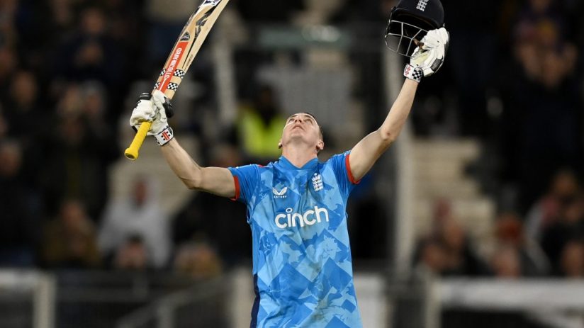 Harry Brook hit a captain’s century as England beat Australia by 46 runs using the DLS Method to keep their five-match autumn ODI series alive.