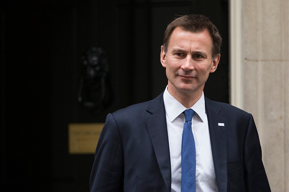 Former health Secretary Jeremy Hunt leaves Downing Street in 2015, when he was still in charge of the NHS (Photo by Dan Kitwood/Getty Images)