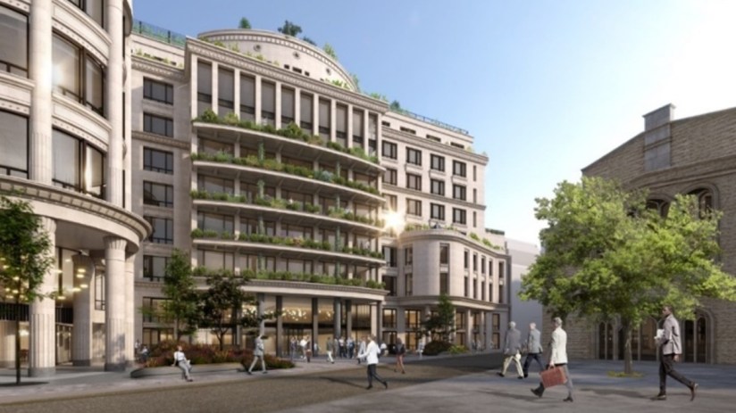 A CGI mockup of Legal & General's new headquarters at Woolgate.