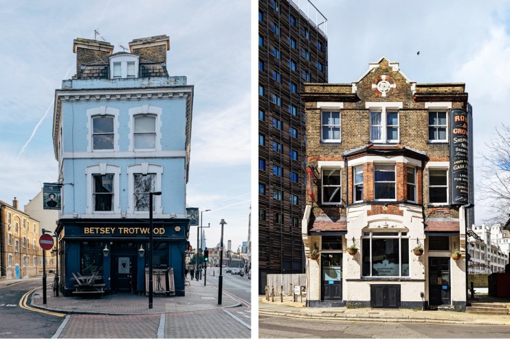 London pubs The Betsey Trotwood, Clerkenwell and Rose & Crown Southwark