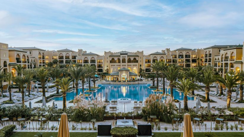 This isn’t the sandy-hued Morocco as you might imagine it; it’s a green oasis where gardens are kept lush by recycled water.