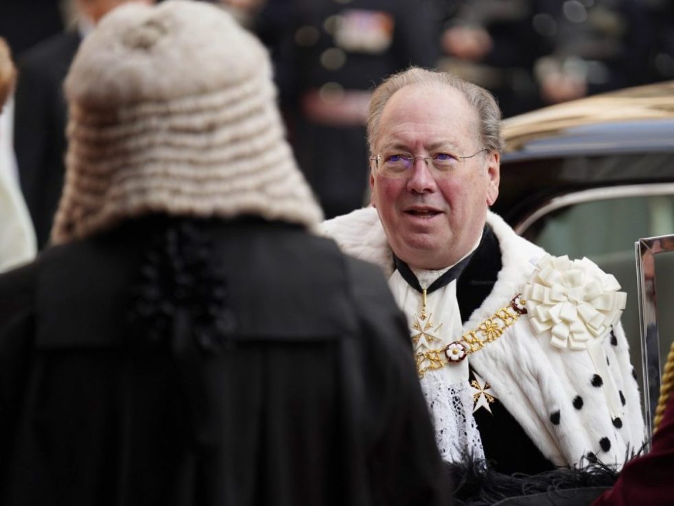 Lord Mayor 2023-2024 Michael Mainelli attending the Banquet at the Guildhall, London. Photo credit: James Manning/PA Wire