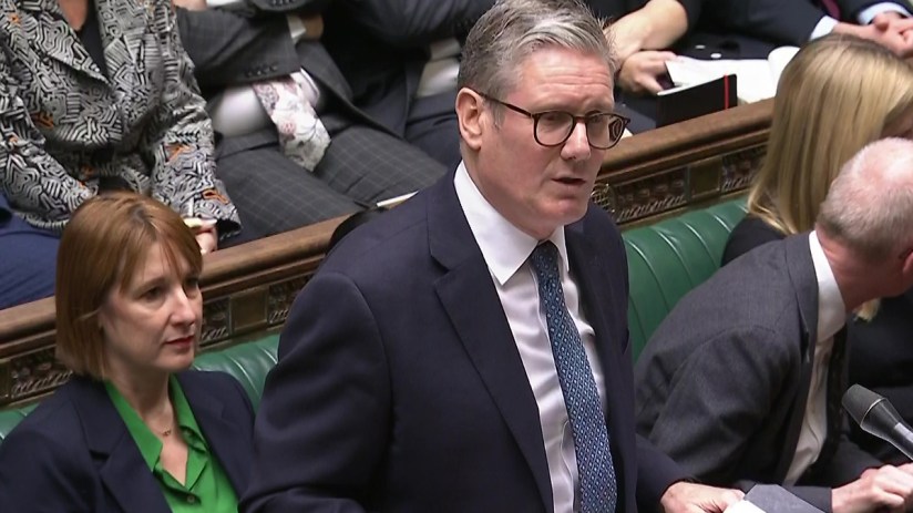 Keir Starmer at PMQs. Photo: Parliament/PA