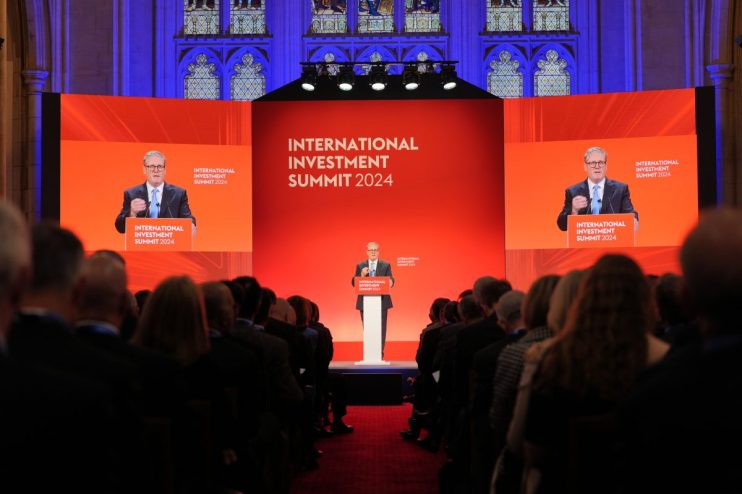 Prime Minister Sir Keir Starmer speaks during the International Investment Summit in London