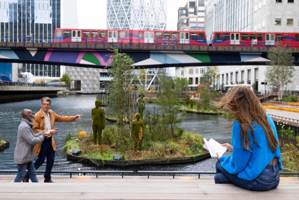 Eden Dock, a first of its kind urban space, is unveiled in Canary Wharf, London, as part of a partnership with the Eden Project, the charity’s first city venture. Photo credit: David Parry/ PA Media Assignment