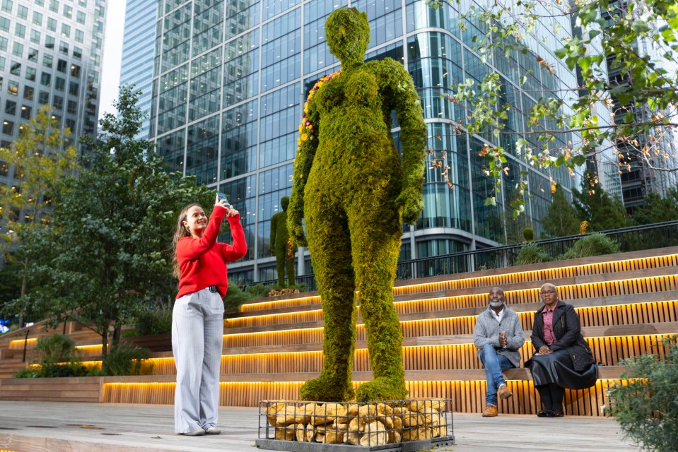 Eden Dock, a first of its kind urban space, is unveiled in Canary Wharf, London, as part of a partnership with the Eden Project, the charity’s first city venture. Photo credit: David Parry/ PA Media Assignment
