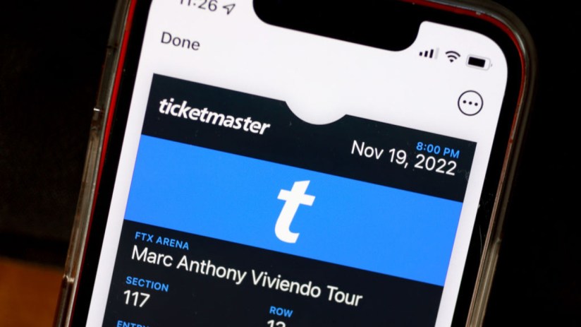 The UK arm of Ticketmaster returned to the black during 2023. (Photo illustration by Joe Raedle/Getty Images)