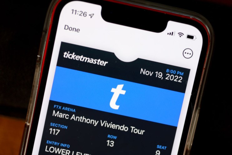 The UK arm of Ticketmaster returned to the black during 2023. (Photo illustration by Joe Raedle/Getty Images)