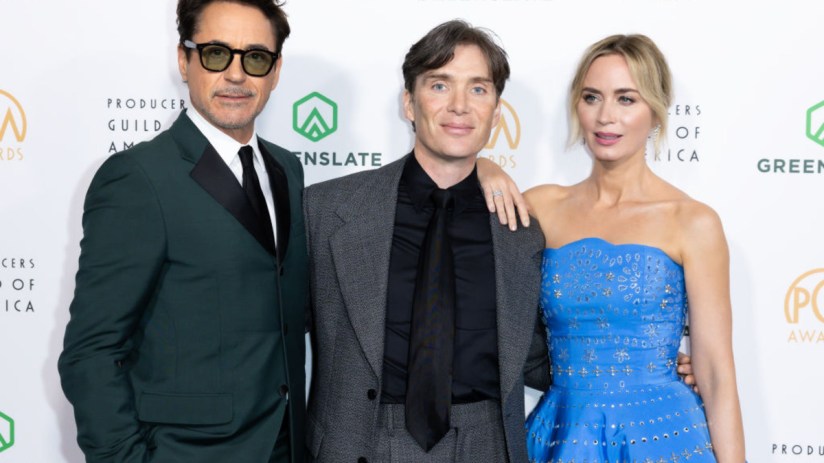 Robert Downey Jr., Cillian Murphy and Emily Blunt starred in Oppenheimer in 2023, a film which boosted sales at the owner of Showcase Cinemas. (Photo by Elyse Jankowski/WireImage)