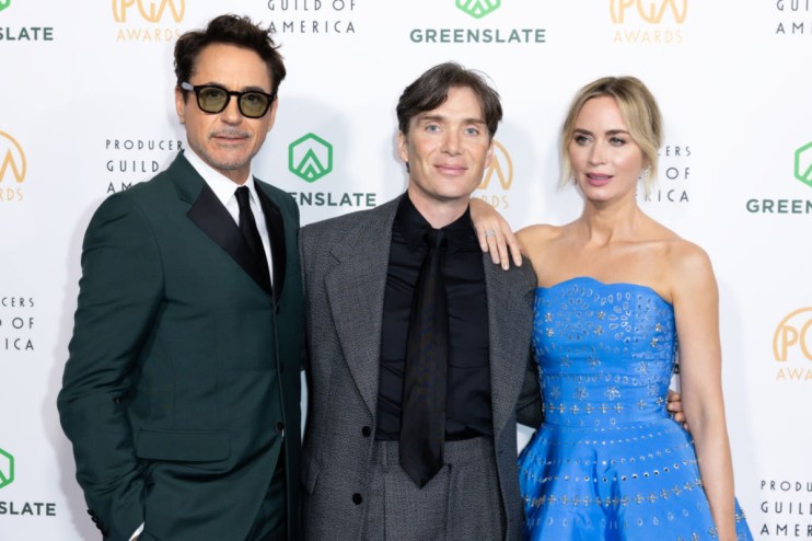 Robert Downey Jr., Cillian Murphy and Emily Blunt starred in Oppenheimer in 2023, a film which boosted sales at the owner of Showcase Cinemas. (Photo by Elyse Jankowski/WireImage)