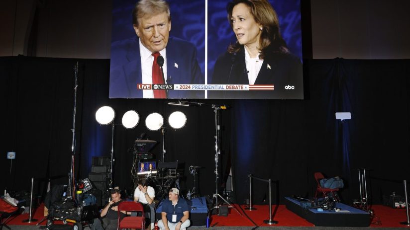 US presidential candidiates Donald Trump & Kamala Harris
