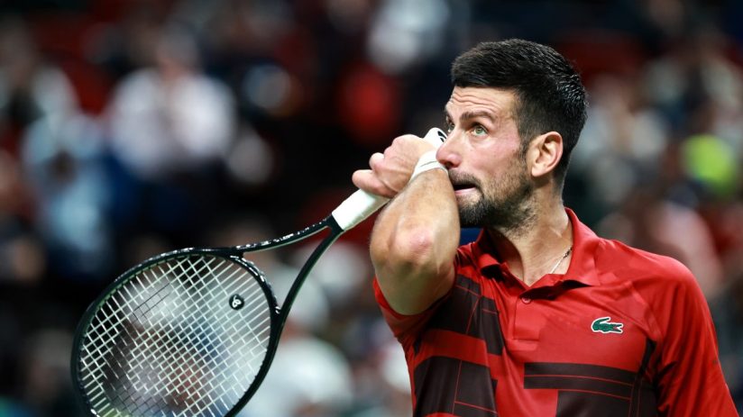 Novak Djokovic was beaten 7-6 (7-4) 6-3 by world number one Jannik Sinner on Sunday as the Serb failed to win a 100th ATP title.