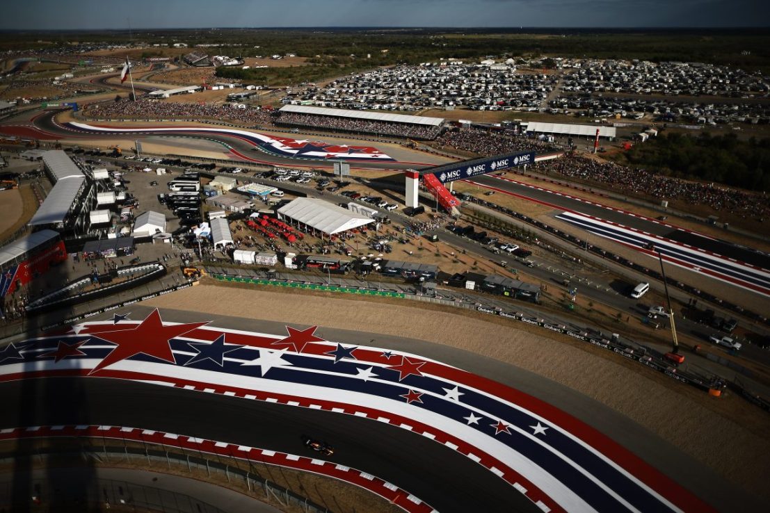 The United States Grand Prix gets underway this evening with Lando Norris on pole looking to close the gap to Formula 1 title leader Max Verstappen.