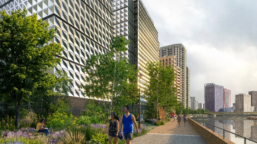 The data centre set for the Newham borough of London is joint-funded by Legal and General and digital infrastructure investor Goldacre.