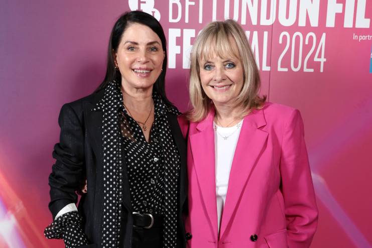 Twiggy and Sadie Frost at the world premiere for Twiggy at the London Film Festival this week