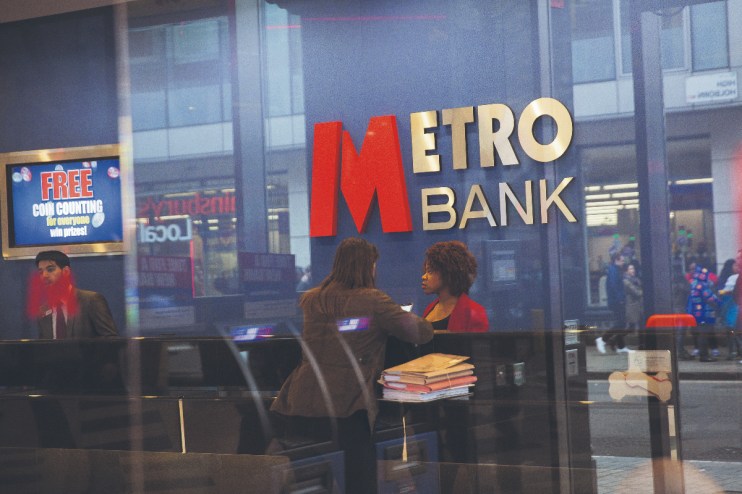 Metro Bank said it was confident in full-year targets.Photographer: Simon Dawson via Getty Images)