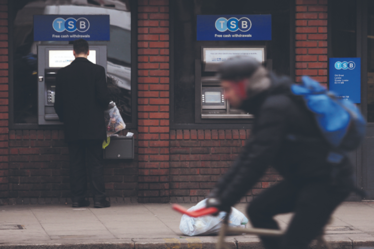 TSB's parent company is currently fending off a hostile takeover attempt. (Photographer: Chris Ratcliffe/Bloomberg via Getty Images)