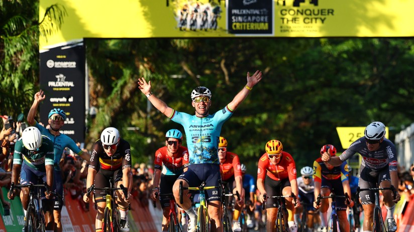 Mark Cavendish won his last race before retiring from cycling at the Tour de France Prudential Singapore Criterium