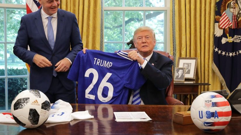 The stated mission of Infantino's Fifa, to unite the world through football, would seem to be at odds with Trump's worldview