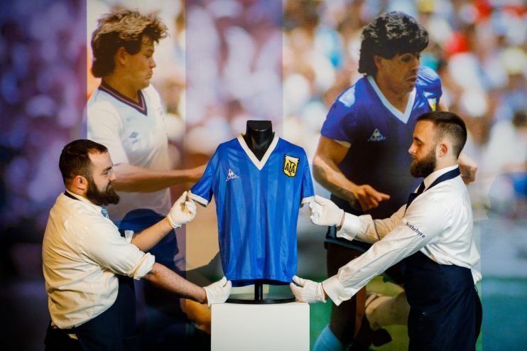 Maradona's 'Hand of God' shirt became one of the most expensive items of sports memorabilia when it sold for £7m at auction in 2022