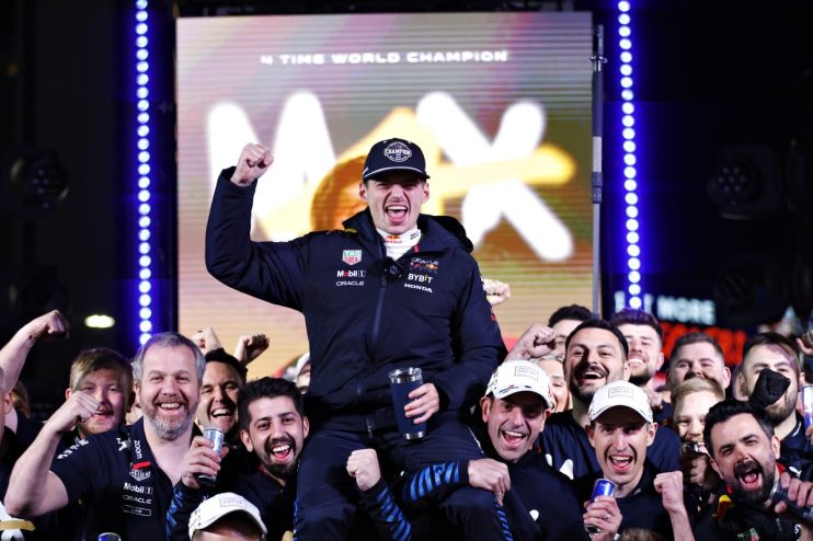 Max Verstappen clinched another Formula 1 world championship by finishing fifth at the Las Vegas Grand Prix