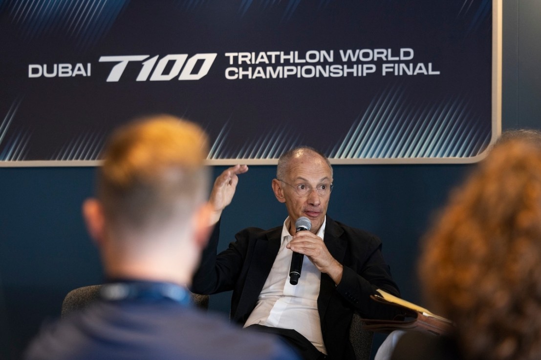 Sir Michael Moritz was an early backer of the T100 Triathlon World Tour