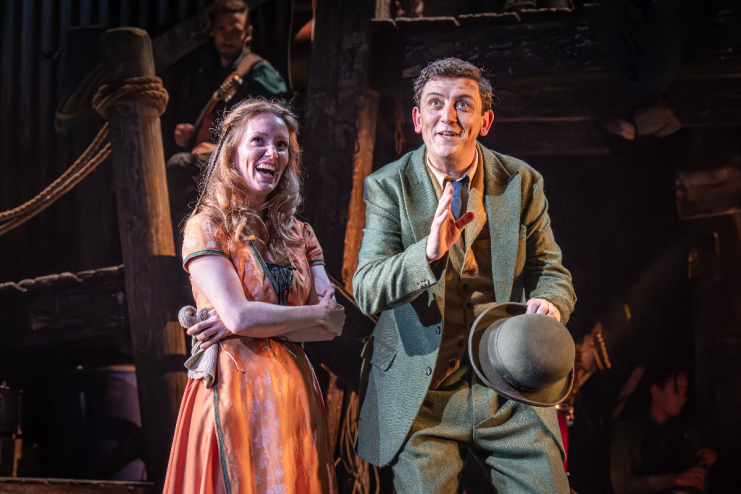 Clare Foster as Elowen Keene and John Dagleish as Benjamin Button in a rousing but sometimes emotionally stunted production (Photo: Marc Brenner)