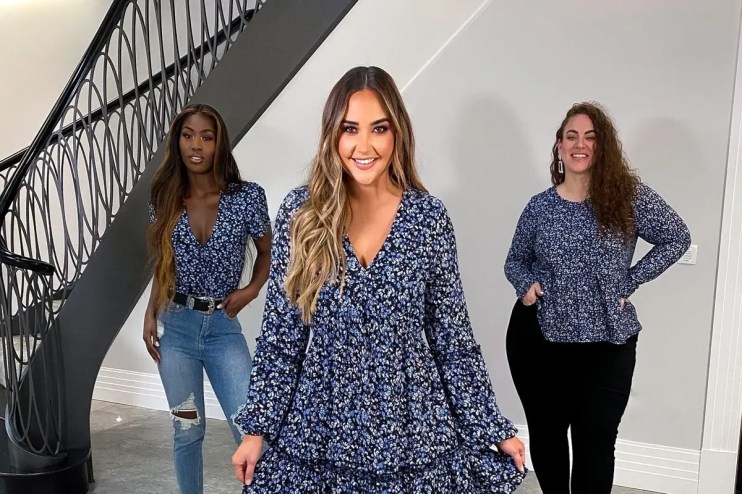 I’m a Celebrity winner Jacqueline Jossa (pictured, centre) is among the influencers to have worked with In The Style in recent years. (Credit: In The Style)