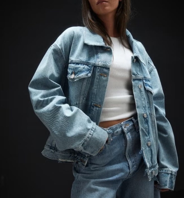 Coggles Womenswear - Model wearing double denim outfit