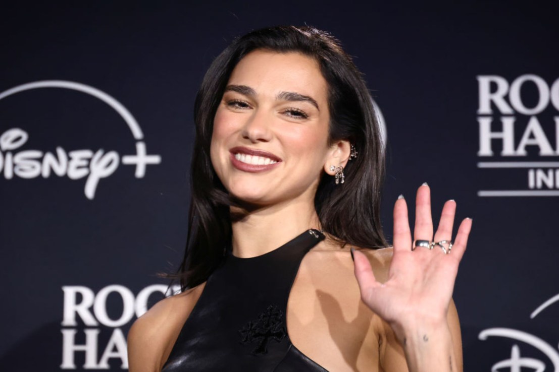Dua Lipa poses in the press room during the 2024 Rock & Roll Hall Of Fame Induction Ceremony streaming on Disney+ at Rocket Mortgage Fieldhouse on October 19, 2024 in Cleveland, Ohio. (Photo by Arturo Holmes/Getty Images for The Rock and Roll Hall of Fame)
