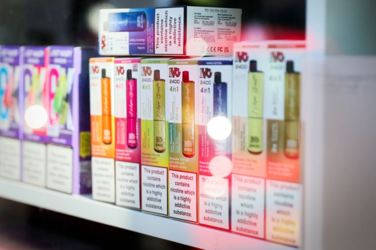 Totally Wicked has reported record sales and profit ahead of single-use disposable vapes being banned from 1 June, 2025. (Photo by Alishia Abodunde/Getty Images)