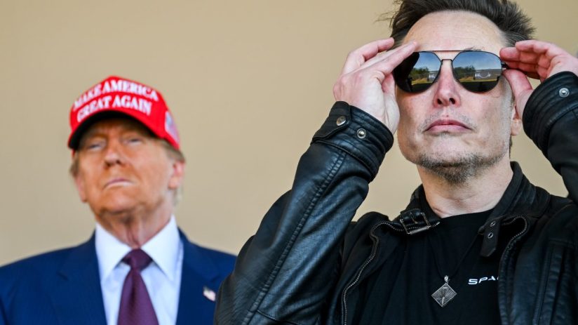 The US services sector has suffered the knock-on effects of Donald Trump's tariffs, impacting services giants owned by the likes of Elon Musk.