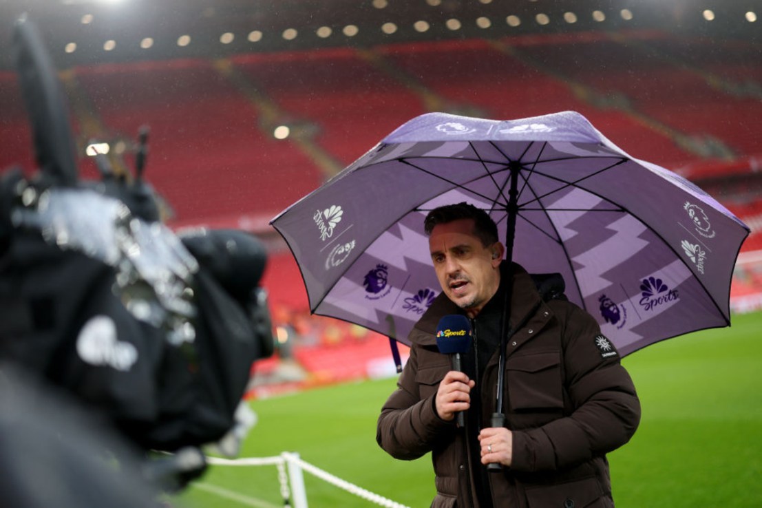 Gary Neville sold a majority stake of his production company in 2022. (Photo by Carl Recine/Getty Images)