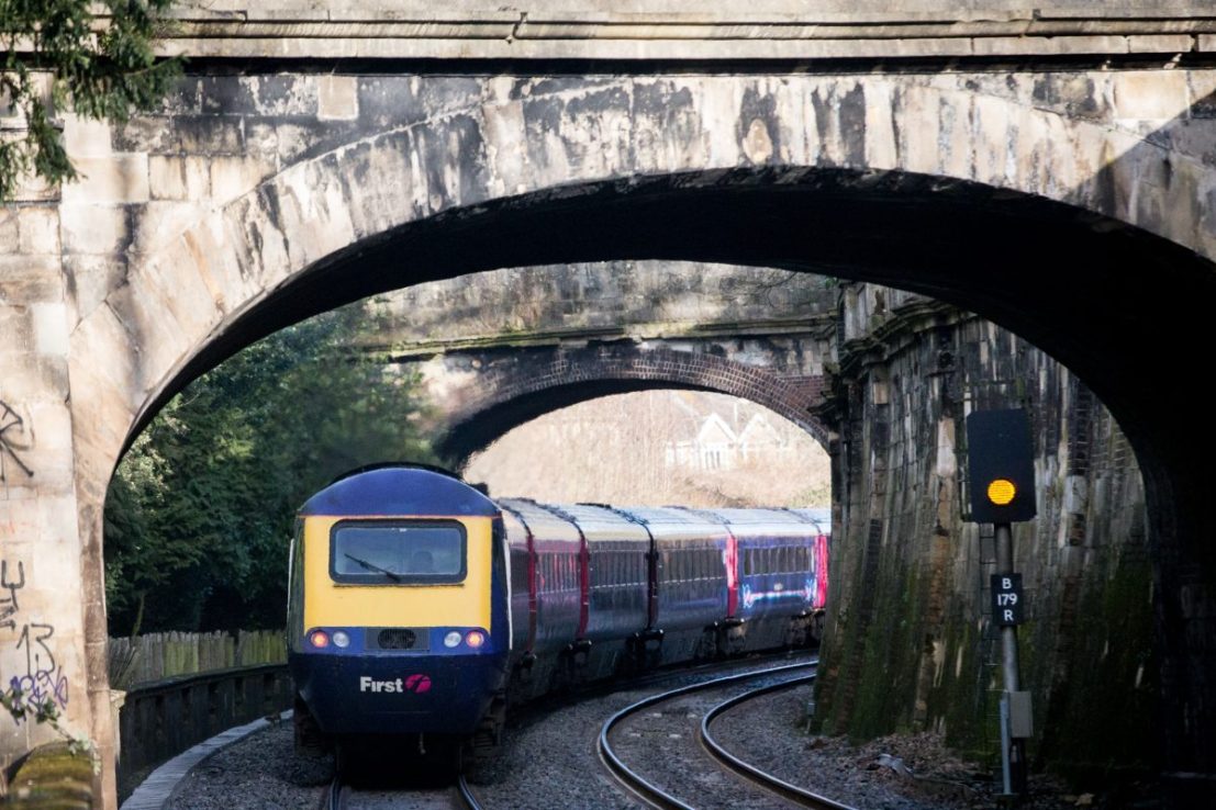 A London Paddington bound train leaves Bath Spa station on the Great Western railway line (Photo by Matt Cardy/Getty Images)