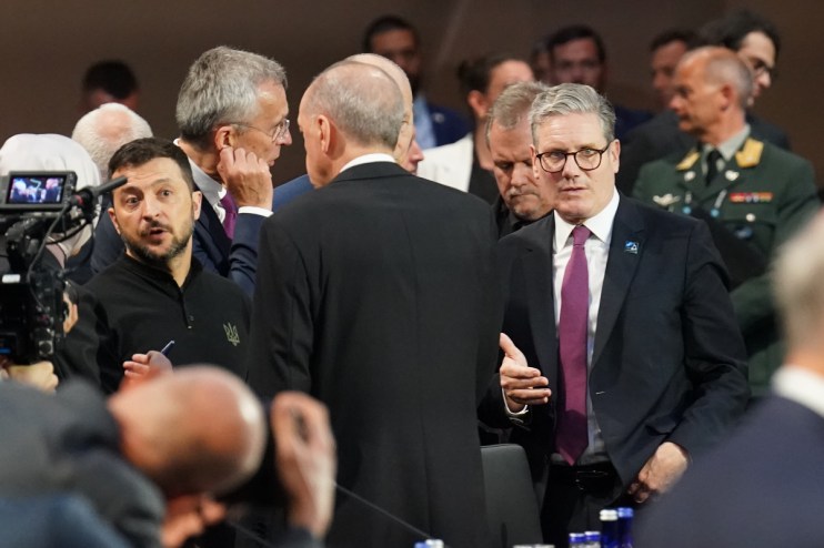 The UK remains committed to Ukraine “being on an irreversible path to NATO”, Sir Keir Starmer has told Volodymyr Zelenskyy. Photo: PA